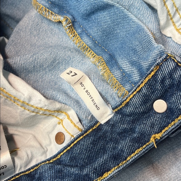 Pacsun Jeans women Eco Two-Tone '90s Boyfriend straight leg vintage‎ inspired 27 - Picture 6 of 13